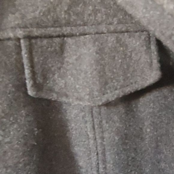 St.Johns Bay Grey wool coat - Picture 4 of 5